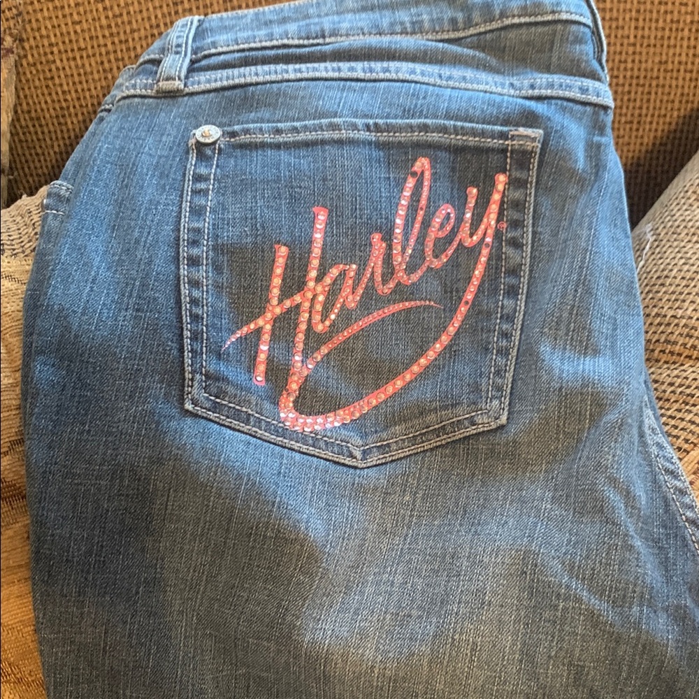 Harley-Davidson Blue Boot Cut Jeans